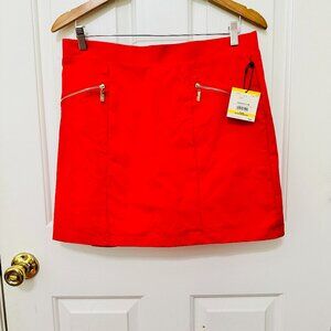 ANNE KLEIN FEIRY RED SKORT SKIRT WITH UNDER SHORT